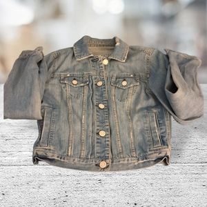 American eagle light wash 100% denim jacket size